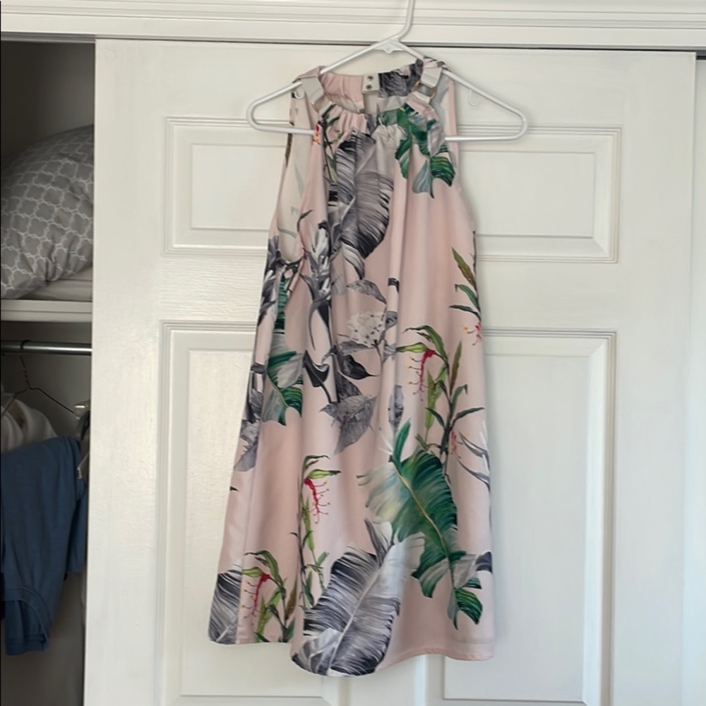 Tropical Print Dress